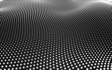 Çokgen alanı düşük Poli koyu arka plan, 3d render