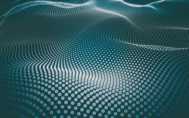 Çokgen alanı düşük Poli koyu arka plan, 3d render