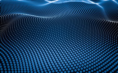 Çokgen alanı düşük Poli koyu arka plan, 3d render