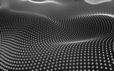 Çokgen alanı düşük Poli koyu arka plan, 3d render