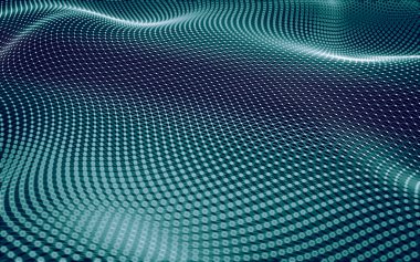 Çokgen alanı düşük Poli koyu arka plan, 3d render