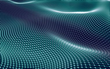 Çokgen alanı düşük Poli koyu arka plan, 3d render