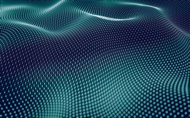 Çokgen alanı düşük Poli koyu arka plan, 3d render