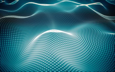 Çokgen alanı düşük Poli koyu arka plan, 3d render