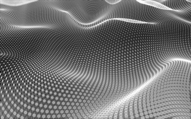 Çokgen alanı düşük Poli koyu arka plan, 3d render