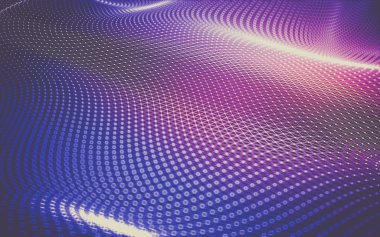 Çokgen alanı düşük Poli koyu arka plan, 3d render