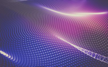 Çokgen alanı düşük Poli koyu arka plan, 3d render