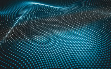 Çokgen alanı düşük Poli koyu arka plan, 3d render