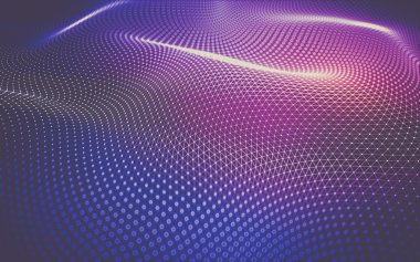 Çokgen alanı düşük Poli koyu arka plan, 3d render