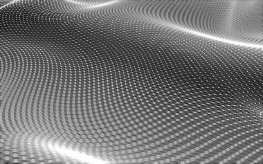 Çokgen alanı düşük Poli koyu arka plan, 3d render