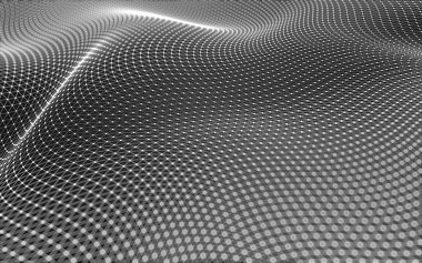 Çokgen alanı düşük Poli koyu arka plan, 3d render