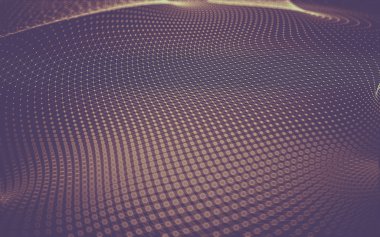 Çokgen alanı düşük Poli koyu arka plan, 3d render