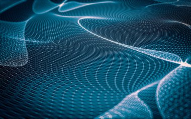 Çokgen alanı düşük Poli koyu arka plan, 3d render