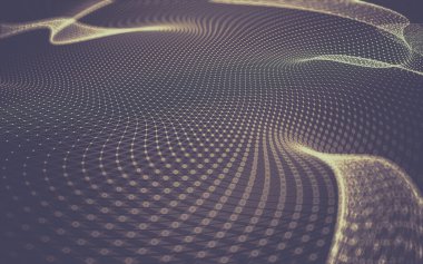 Çokgen alanı düşük Poli koyu arka plan, 3d render