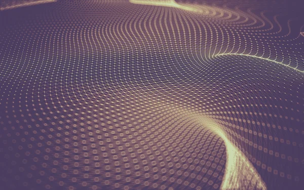 Çokgen alanı düşük Poli koyu arka plan, 3d render