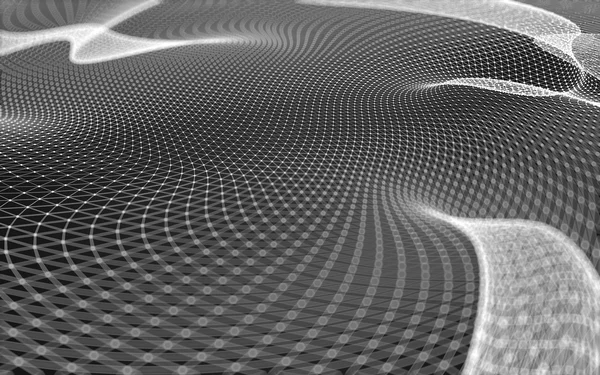 Çokgen alanı düşük Poli koyu arka plan, 3d render