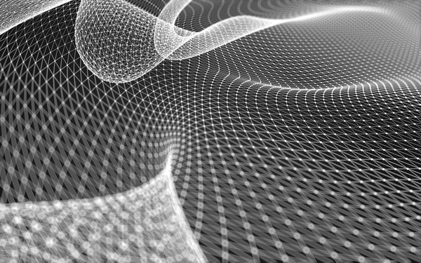 Çokgen alanı düşük Poli koyu arka plan, 3d render