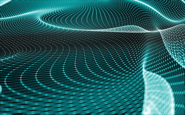 Çokgen alanı düşük Poli koyu arka plan, 3d render