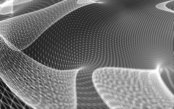 Çokgen alanı düşük Poli koyu arka plan, 3d render