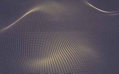 Çokgen alanı düşük Poli koyu arka plan, 3d render