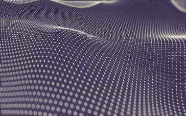 Çokgen alanı düşük Poli koyu arka plan, 3d render