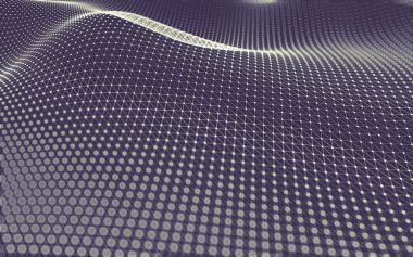 Çokgen alanı düşük Poli koyu arka plan, 3d render