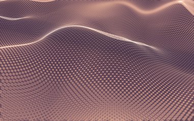 Çokgen alanı düşük Poli koyu arka plan, 3d render