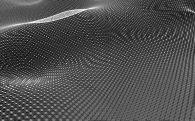 Çokgen alanı düşük Poli koyu arka plan, 3d render