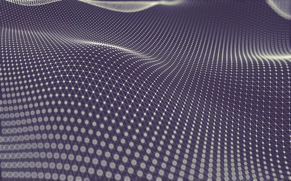 Çokgen alanı düşük Poli koyu arka plan, 3d render