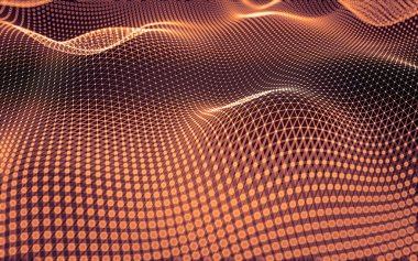 Çokgen alanı düşük Poli koyu arka plan, 3d render