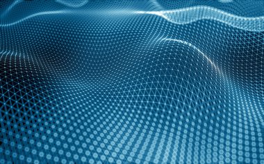 Çokgen alanı düşük Poli koyu arka plan, 3d render