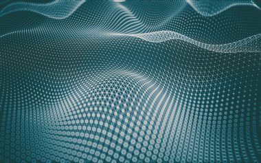 Çokgen alanı düşük Poli koyu arka plan, 3d render