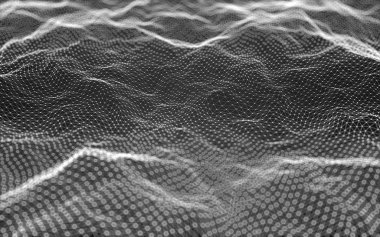 Çokgen alanı düşük Poli koyu arka plan, 3d render