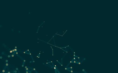 Çokgen alanı düşük Poli koyu arka plan, 3d render