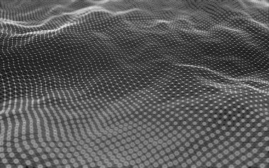 Çokgen alanı düşük Poli koyu arka plan, 3d render