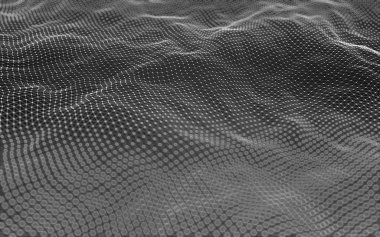 Çokgen alanı düşük Poli koyu arka plan, 3d render