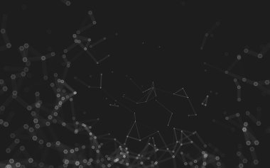 Çokgen alanı düşük Poli koyu arka plan, 3d render