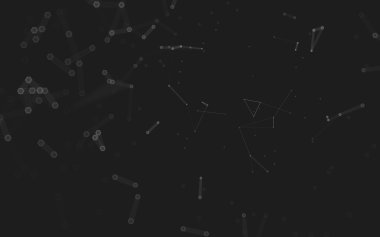 Çokgen alanı düşük Poli koyu arka plan, 3d render