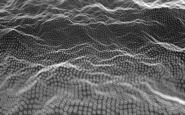 Çokgen alanı düşük Poli koyu arka plan, 3d render