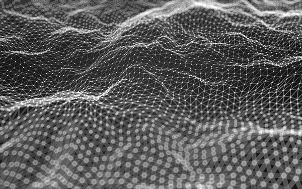 Çokgen alanı düşük Poli koyu arka plan, 3d render