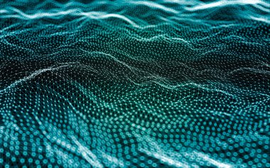 Çokgen alanı düşük Poli koyu arka plan, 3d render