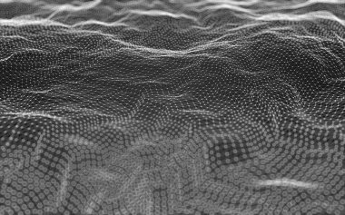 Çokgen alanı düşük Poli koyu arka plan, 3d render