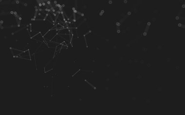 Çokgen alanı düşük Poli koyu arka plan, 3d render