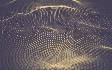 Çokgen alanı düşük Poli koyu arka plan, 3d render