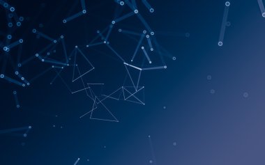 Çokgen alanı düşük Poli koyu arka plan, 3d render