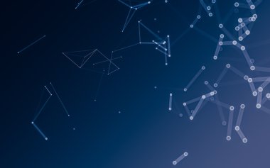 Çokgen alanı düşük Poli koyu arka plan, 3d render