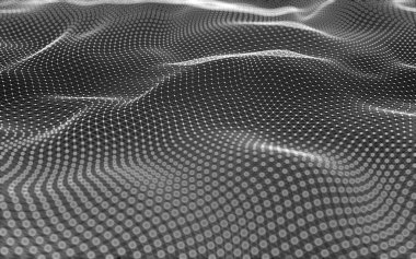 Çokgen alanı düşük Poli koyu arka plan, 3d render