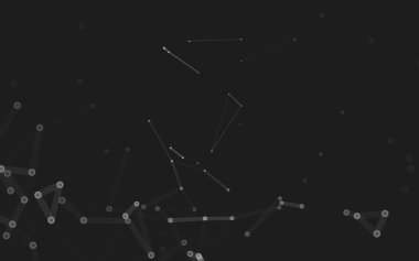 Çokgen alanı düşük Poli koyu arka plan, 3d render