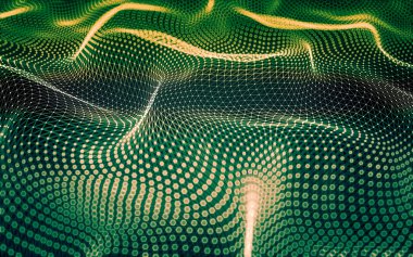 Çokgen alanı düşük Poli koyu arka plan, 3d render