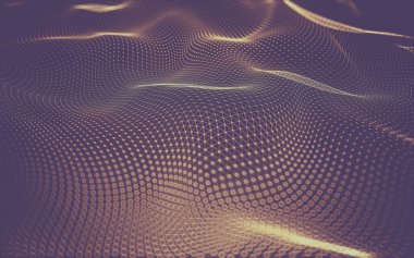 Çokgen alanı düşük Poli koyu arka plan, 3d render